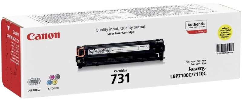 Canon 731Y Original Toner Cartridge Yellow