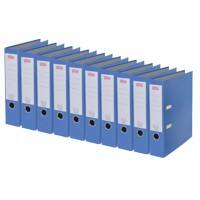 Office Depot Lever Arch File A4 Portrait 75 mm Blue 2 ring Cardboard Matt Portrait Pack of 10
