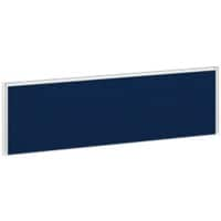 Dams International Desktop Fabric Screen Blue Aluminium White Frame 1200 x 30 x 380mm