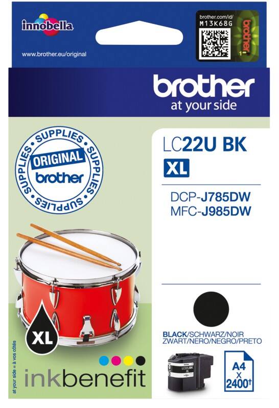 Brother LC22UBK Original Toner Cartridge Black