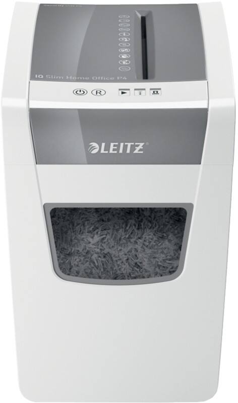 Leitz IQ Shredder 11 Sheets 10 Sheets Cross Cut Security Level P-4 23 L Slim Home Office P4