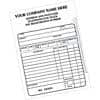 Personalised Customised Forms Receipt Pad 15.2 x 9.8 cm Pack of 10