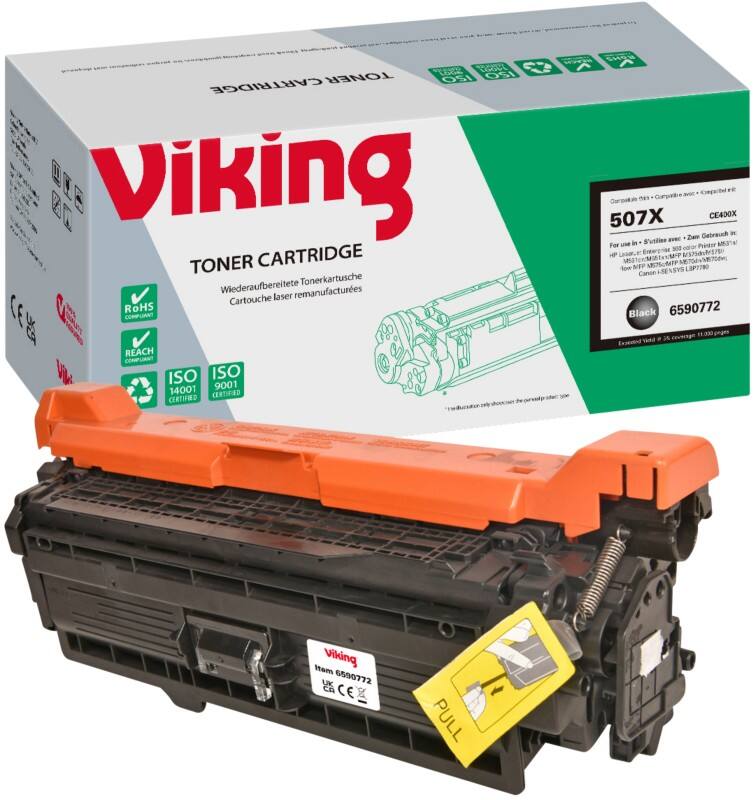 Viking 507X Compatible HP Toner Cartridge CE400X Black
