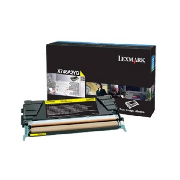 Lexmark Original Toner Cartridge X746A3YG Yellow