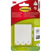 Command™ Medium Picture Mounting Strip 5.4 kg Holding Capactiy White Pack of 4