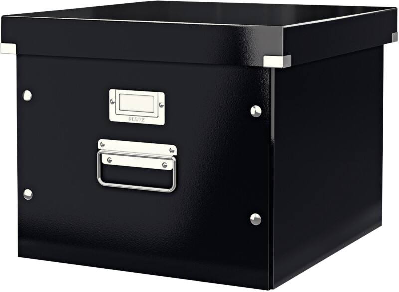 Leitz Click & Store WOW Suspension File Storage Box Laminated Cardboard Black 357 x 367 x 285 mm