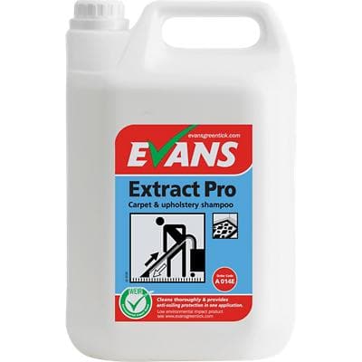 Evans Vanodine Extract Pro Carpet and Upholstery Shampoo 5L