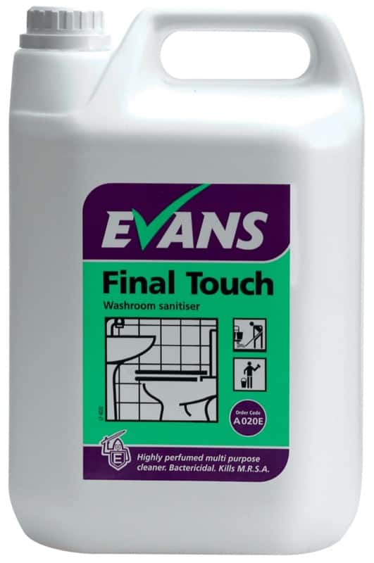 Evans Vanodine Final Touch Washroom Sanitiser Perfumed 5L