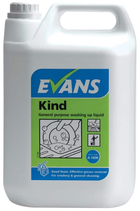 Evans Vanodine Kind General Purpose Washing Up Liquid 5L