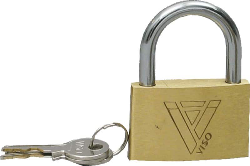 Viso Padlock Keys CAD301SB Brass 3 x 0.75 x 2 cm Gold