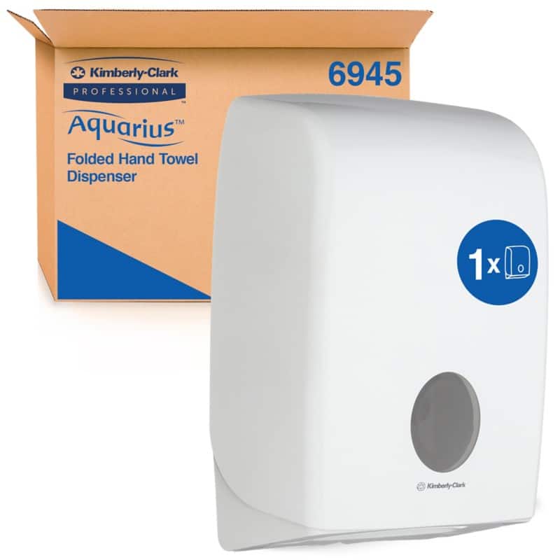 Kimberly Clark  6945 Hand Towel Dispenser Plastic Lockable Manual White