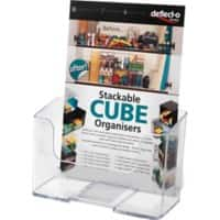 Deflecto Literature Display 74901 A5 Transparent Polystyrene 16.5 x 9.5 x 19.7 cm