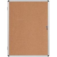 Bi-Office Wall Mountable Lockable Noticeboard Enclore Earth Cork 72 x 98.1 cm Brown