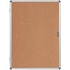 Earth-it Enclore Earth Lockable Notice Board Non Magnetic 9 x A4 Wall Mounted 72 (W) x 98.1 (H) cm Brown