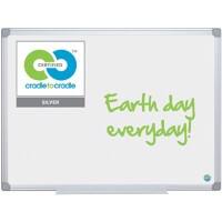 Bi-Office Earth Whiteboard Wall Mounted Magnetic Ceramic Single 90 (W) x 60 (H) cm