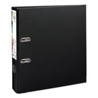 Exacompta PremTouch Lever Arch File A4+ 80 mm Black 2 ring Cardboard, PP (Polypropylene) Portrait