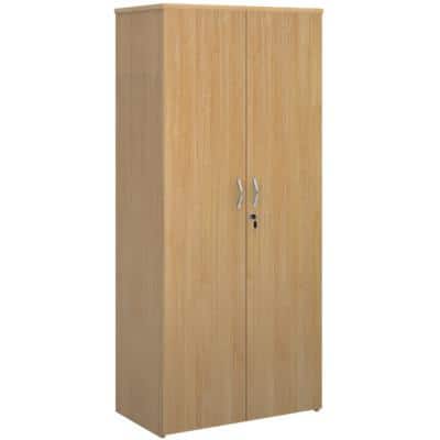 Dams International Cupboard Lockable with 4 Shelves Melamine Universal 800 x 470 x 1790mm Oak