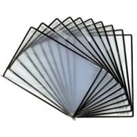 Djois Tarifold Display Panel 10 Panels A4 PVC (Polyvinyl Chloride) Black Pack of 10