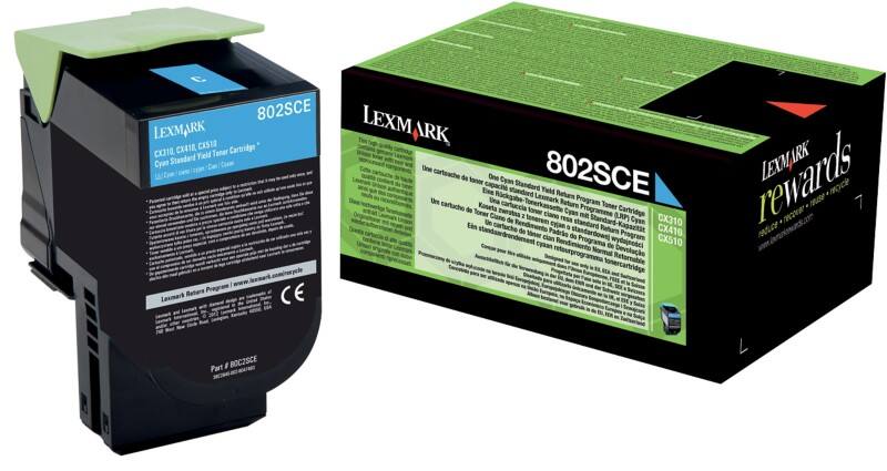 Lexmark Original Toner Cartridge 80C2SCE Cyan