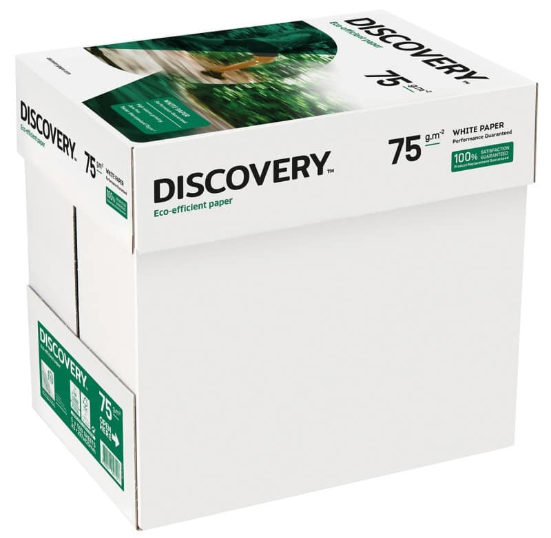 Carton de 2500 feuilles A4 75g/m² - Discovery