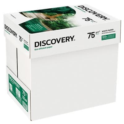 Discovery A4 Printer Paper White 75 gsm Smooth 2500 Sheets