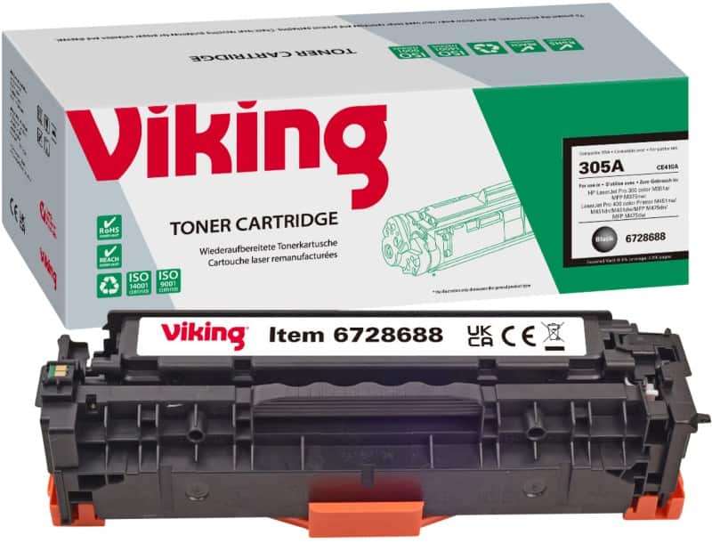 Viking 305A Compatible HP Toner Cartridge CE410A Black