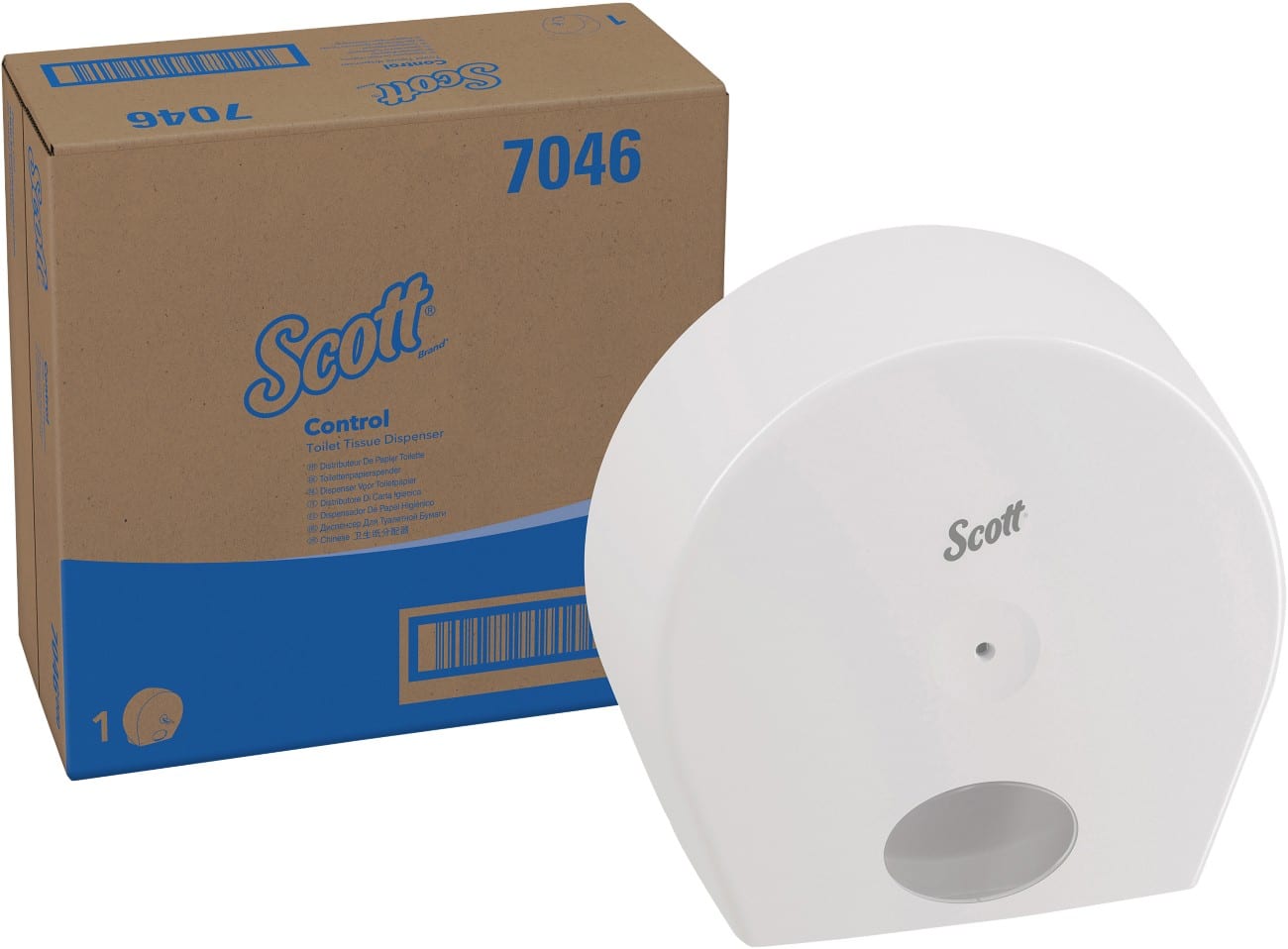 Scott Toilet Paper Dispenser Control Plastic White