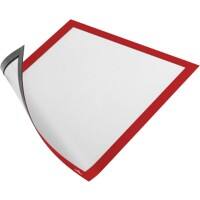 DURABLE Display Frame DURAFRAME Magnetic A4 Red 486903 Pack of 5