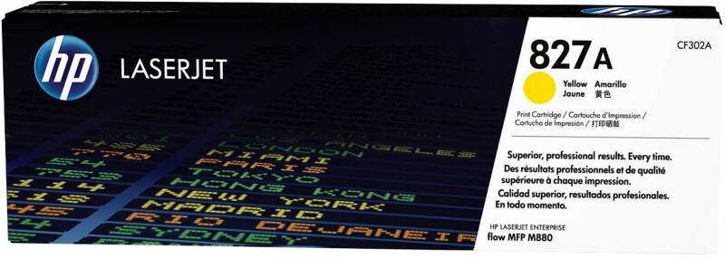 HP 827A Original Toner Cartridge CF302A Yellow