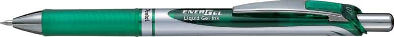 Pentel EnerGel BL77-DO Retractable Rollerball Pen Green 0.4 mm Medium Bullet Refillable