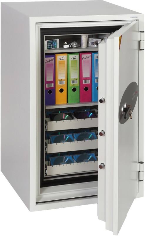 Phoenix Size 1 Data Safe with Key Lock 143L Data Commander DS4621K  1160 x 690 x 720mm White