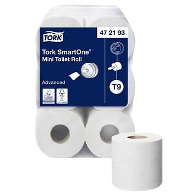 Tork T9 Advanced Toilet Roll 2 Ply 472193 12 Rolls of 620 Sheets