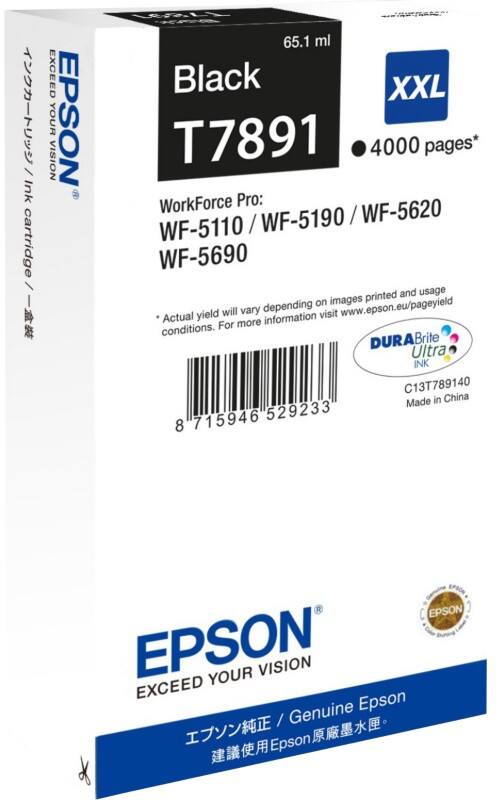 Epson T7891 Original Ink Cartridge C13T789140 Black