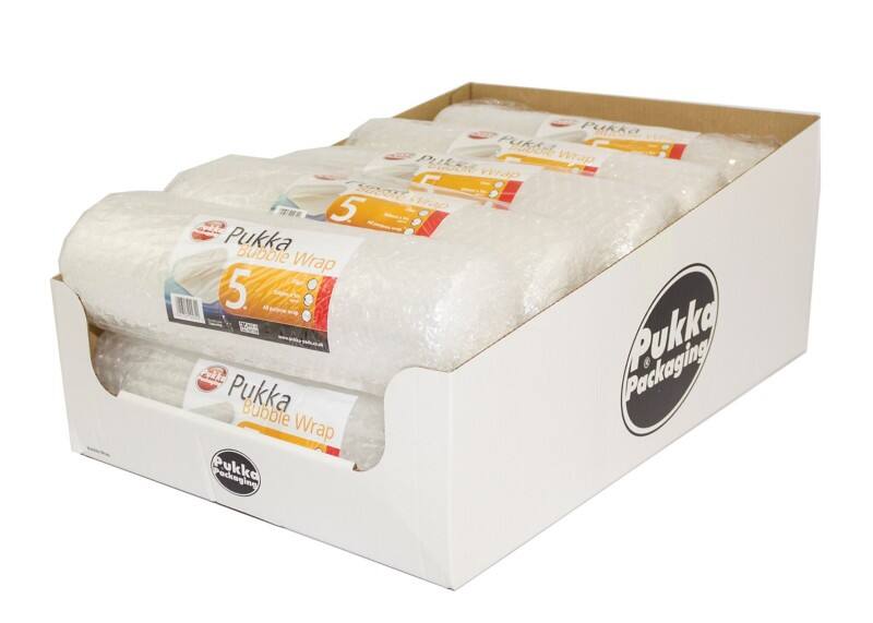 Pukka Pad Protective Bubble Roll 300 mm x 5 m Transparent