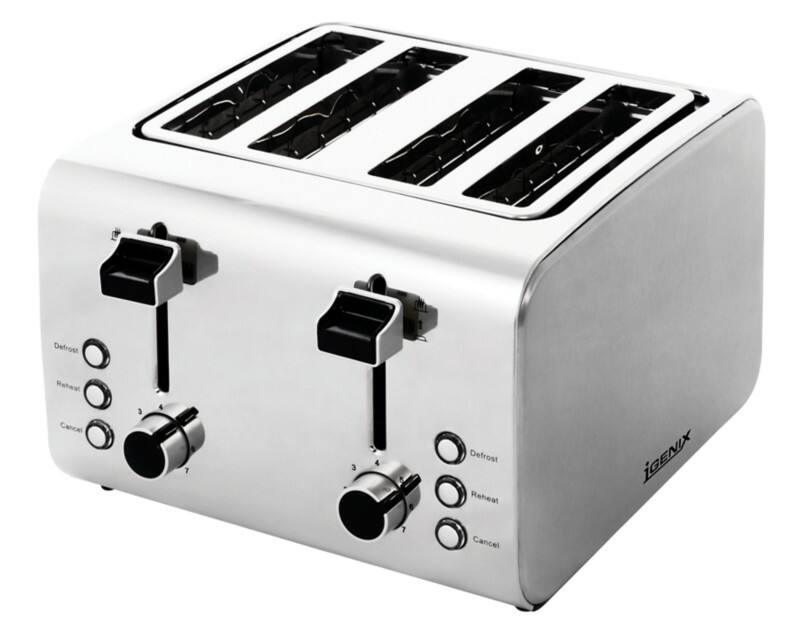 igenix Toaster 4 Slices Stainless Steel IG3204 1800W Silver