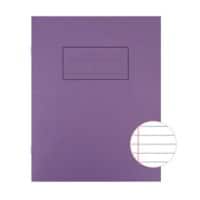 Silvine Exercise Book EX100 Purple Ruled A5 17.8 x 22.9 cm 10 Pieces of 40 Sheets