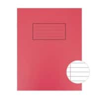 Silvine Exercise Book A5 Ruled Side Bound Manila Soft Cover Red  80 Pages 40 Sheets Pack of 10