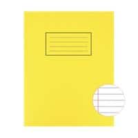 Silvine Exercise Book EX103 Yellow Ruled A5 17.8 x 22.9 cm 10 Pieces of 40 Sheets