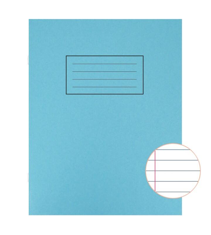 Silvine Exercise Book A5 Ruled Side Bound Manila Soft Cover Blue  80 Pages 40 Sheets Pack of 10