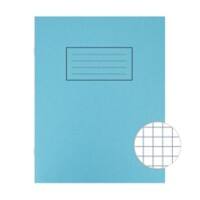 Silvine Exercise Book A5 Squared Side Bound Manila Soft Cover Blue  80 Pages 40 Sheets Pack of 10