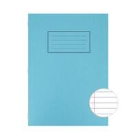 Silvine Exercise Book A4 Ruled Side Bound Manila Soft Cover Blue  80 Pages 40 Sheets Pack of 10