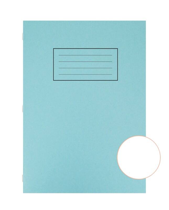 Silvine Exercise Book A4 Plain Manila Soft Cover Blue  80 Pages 40 Sheets Pack of 10