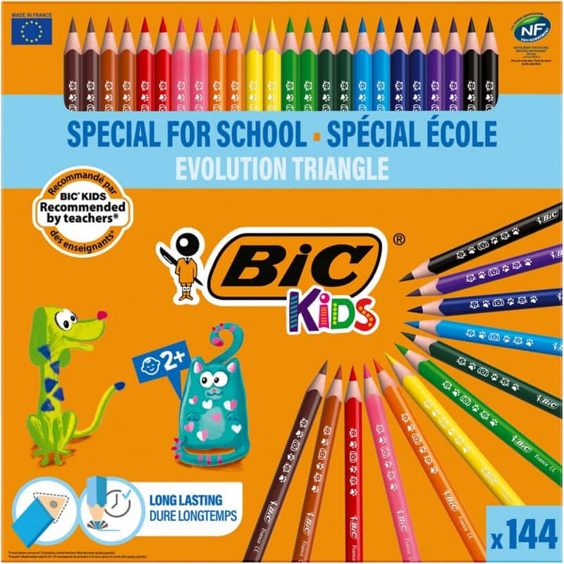 BIC Colouring Pencils Kids 8878311 Assorted Pack of 144