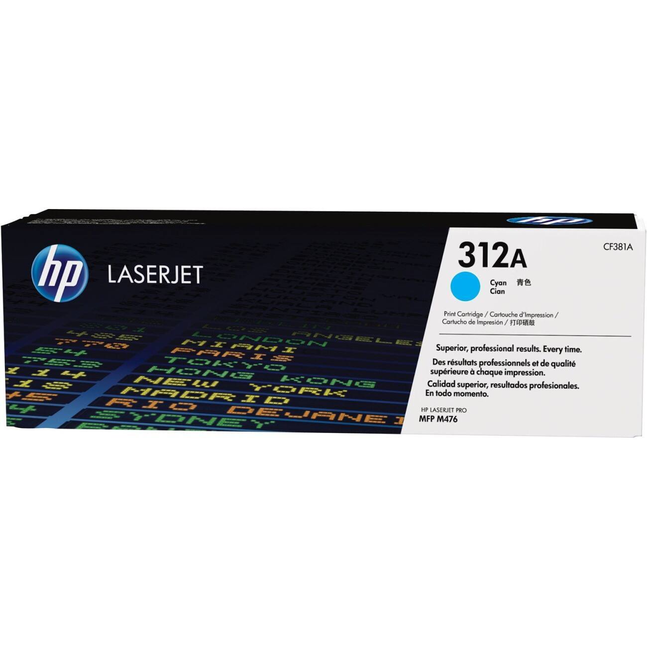 HP 312A Original Toner Cartridge CF381AC Cyan | Viking Direct UK