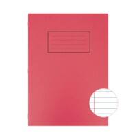 Silvine Exercise Book EX107 Red Squared A4 Pack of 10