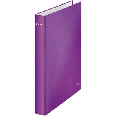 Leitz WOW Ring Binder A4 Manila Cardboard 2 ring 25 mm Purple