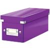 Leitz Click & Store WOW CD Storage Box Laminated Cardboard Purple 143 x 352 x 136 mm