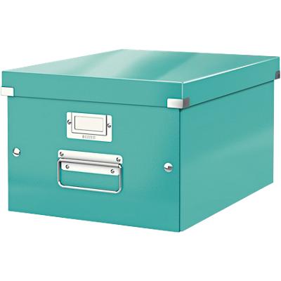 Leitz Click & Store WOW Storage Box A4 Laminated Cardboard Ice Blue 281 x 370 x 200 mm