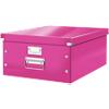 Leitz Click & Store WOW Storage Box A3 Laminated Cardboard Pink 369 x 482 x 200 mm