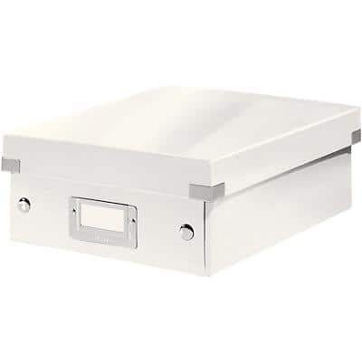 Leitz Click & Store WOW Small Organiser Box Laminated Cardboard White 220 x 282 x 1000 mm